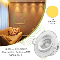 SPOTLED REDONDO 5W 3000K