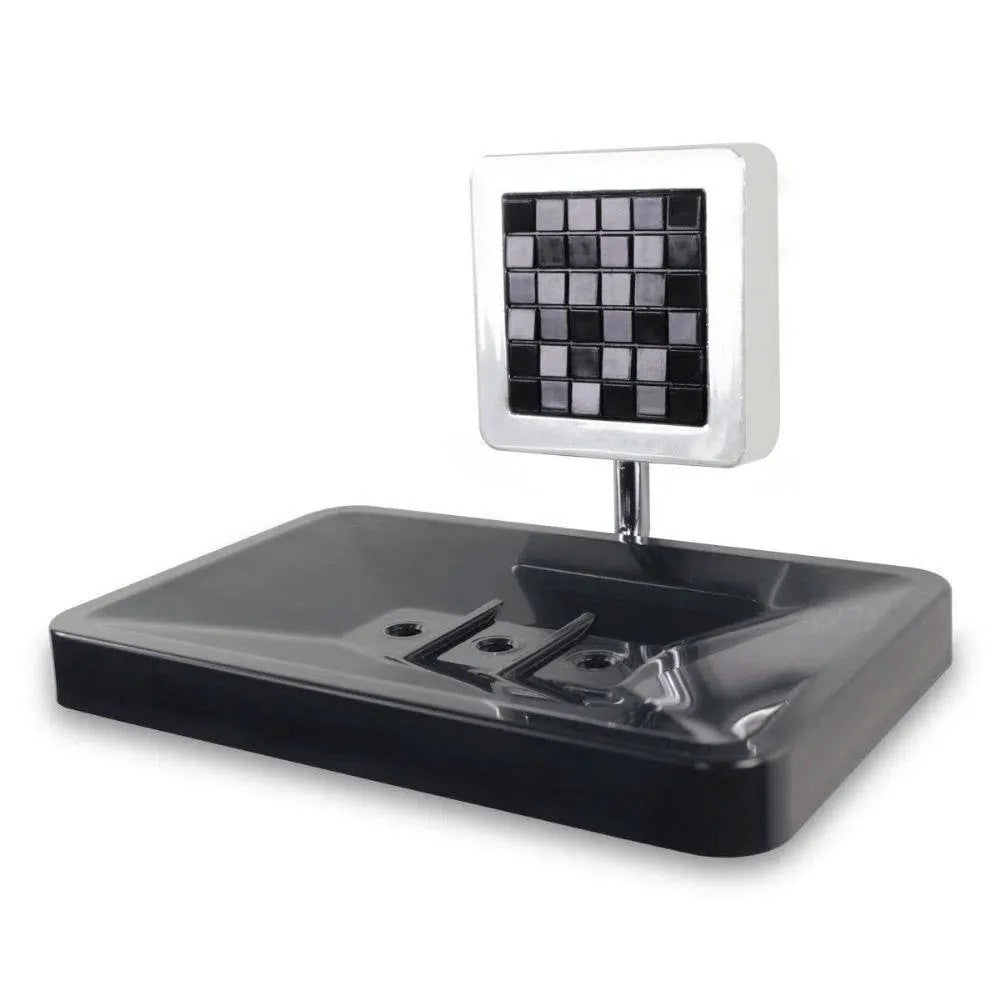 Saboneteira obi de metal preto