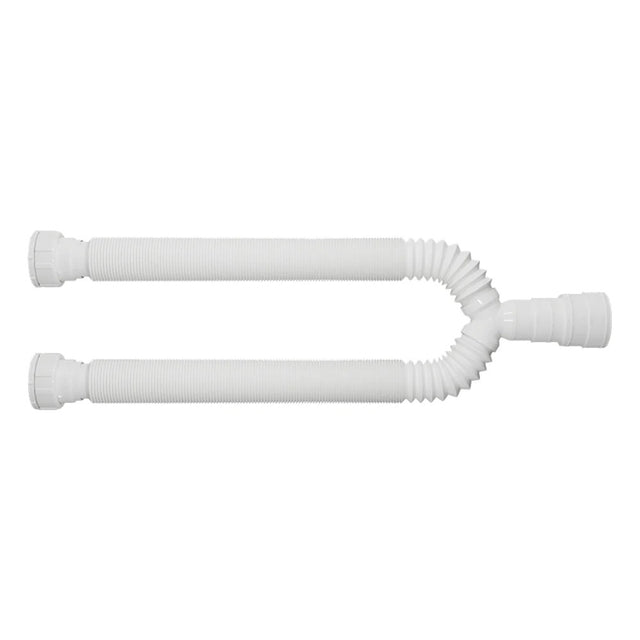 Sifão duplo extensível universal branco