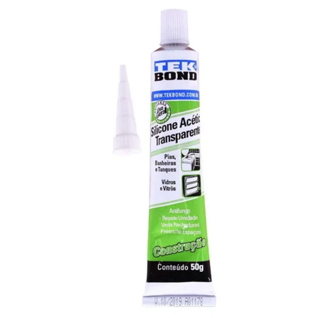 Silicone acético transparente 50g