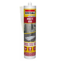 Silicone multiuso acético 280ml 320g branco