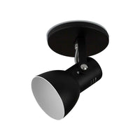 Spot de alumínio new 1 lâmpada preto