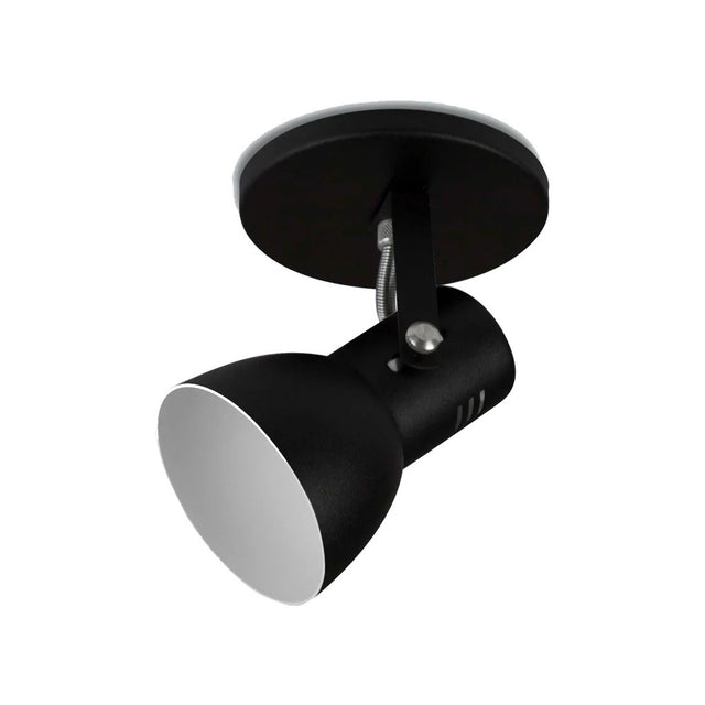 Spot de alumínio new 1 lâmpada preto