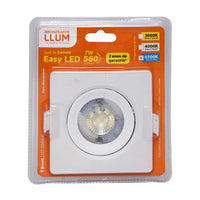Spot led quadrado 7w 6500k