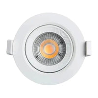 Spot led redondo 7w 3000k bivolt