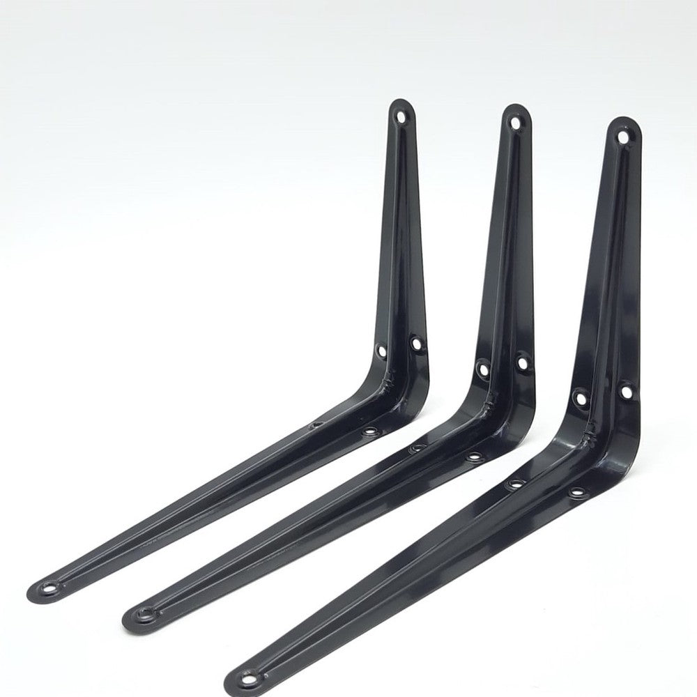 Suporte para prateleira cantoneira 30cm preto