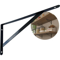 Suporte para prateleira cantoneira 30cm preto
