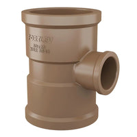 Tê de redução soldável 32x25mm em PVC