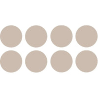 Tapa furo adesivo bege 12mm 40 unidades