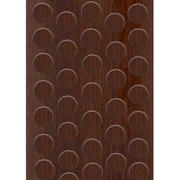 Tapa furo adesivo marrom 12mm 40 unidades