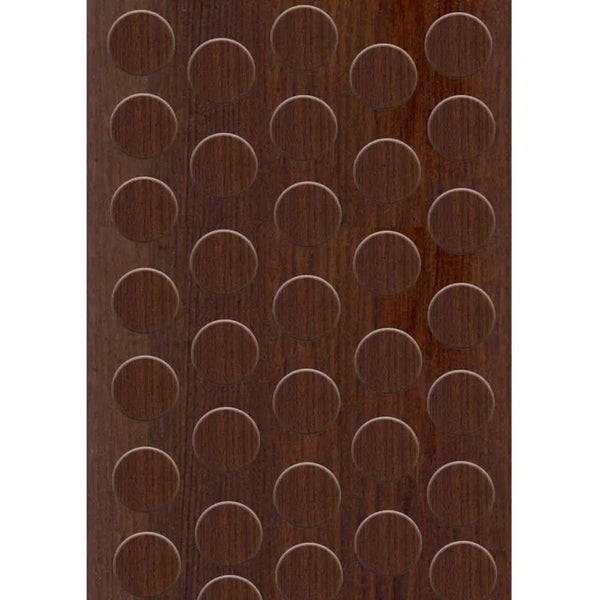 Tapa furo adesivo marrom 12mm 40 unidades