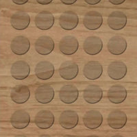 Tapa furo adesivo marrom 12mm 40 unidades