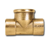 Te de cobre 22mm x 3/4