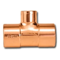 Te de redução em cobre 22 x 12 mm