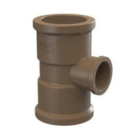 Te de redução soldável 75 x 60 mm