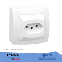 Tomada 2p+t 20a brava 1 módulo nbr14136