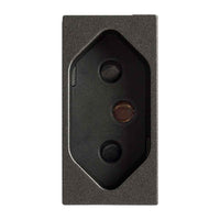 Tomada 2p+t 20a protegida revita carbono