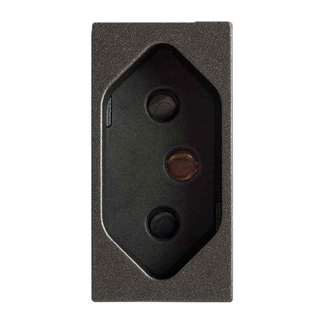 Tomada 2p+t 20a protegida revita carbono