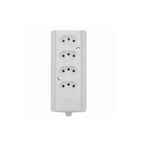 Tomada barra 4 saídas 10a 250v branca