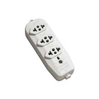 Tomada barra tripla 3 saídas 10a 2p+t