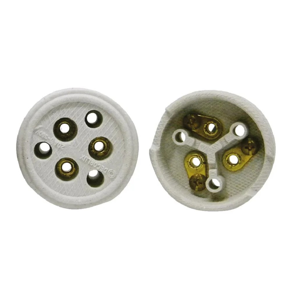 Tomada de porcelana 2 polos 20a