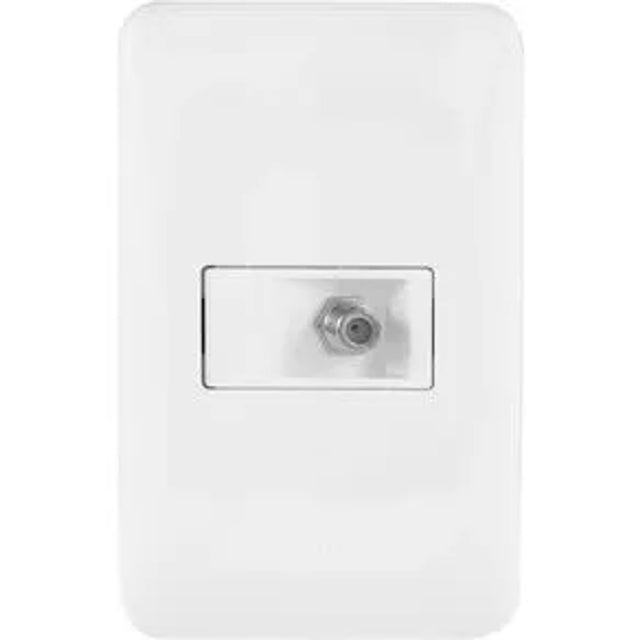 Tomada para antena de tv tipo f 4x2 pial pop