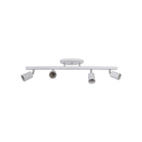 Trilho de iluminação branco para 4 lâmpadas E27