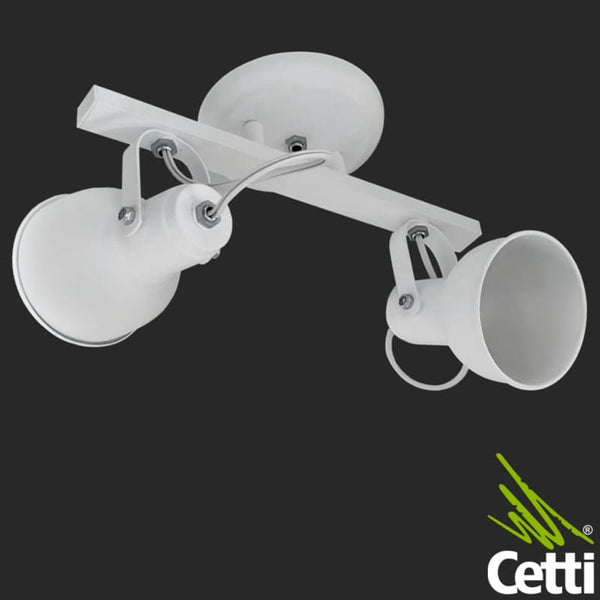 Trilho injetado infinity para 2 lâmpadas branco