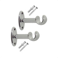 VARAO SUPORTE MEDIO PCORTINA 19MM CROMADO