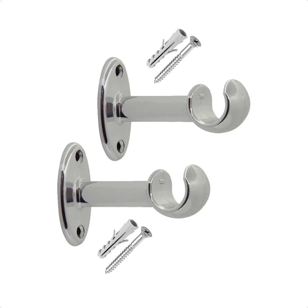 VARAO SUPORTE MEDIO PCORTINA 19MM CROMADO