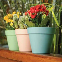 Vaso Unique N12 Verde 20cm para Ambientes Internos e Externos