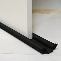 Veda porta duplo de tecido 80cm preto