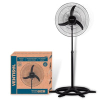 Ventilador de Pedestal Oscilante 60cm 200W Bivolt Preto
