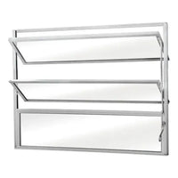 Vitrô basculante alumínio branco 60x60 vidro boreal