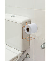 SUPORTE DUPLO PAPEL HIGIENICO P/ CAIXA ACOPLADA ROSE GOLD - FUTURE