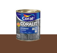 Tinta esmalte sintético antiferrugem Coralit 900ml tabaco