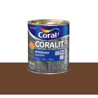 Tinta esmalte sintético antiferrugem Coralit 900ml tabaco