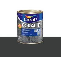 Tinta Esmalte Sintético Antiferrugem Coralit Akzo Nobel 900ml Preto