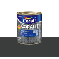 Tinta Esmalte Sintético Antiferrugem Coralit Akzo Nobel 900ml Preto