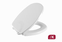 Assento Sanitário Almofadado Oval Branco Gelo Astra