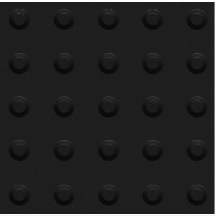 KAPAZI PISO DEMARCACAO TATIL ALERTA PRETO 25CMX25CM