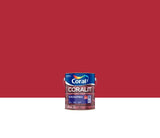 Tinta Esmalte Sintético Coralit Ultra Resistência Alto Brilho 900ml - Vermelho