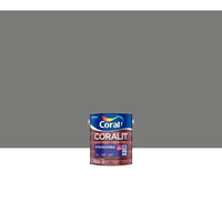 Tinta Esmalte Sintético Coralit Ultra Resistência Cinza Médio 3.6L