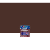 Tinta Esmalte Sintético Coralit Ultra Resistência Marrom 3,6L