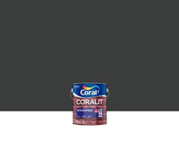 Tinta Esmalte Sintético Coralit Ultra Resistência Fosco 3,6L Preto