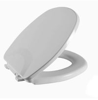 Assento Sanitário Almofadado Astra Aspen Oval Cinza Real