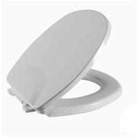 Assento Sanitário Almofadado Astra Aspen Oval Cinza Real