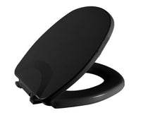 Assento Sanitário Almofadado Astra Aspen Oval Ébano