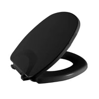 Assento Sanitário Almofadado Astra Aspen Oval Ébano
